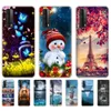 Huawei P Smart 2021 Case 6.67 "소프트 TPU 실리콘 백 전화 커버 PSMART 범퍼 보호 쉘 ETUI 백