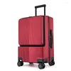 Valises Business Bagage à Ouverture Frontale Rechargeable 24 Pouces Valise ABS PC Avec Spinner Wheel Et Serrure TSA