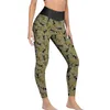 Calças ativas Bumble Bumble Bees Yoga Black Funny Bee Print Leane