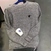 Męskie swetry Najwyższa jakość i damskie mikrolabel szary dzianin pullover jesień/zima swobodny luźny sweter