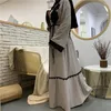 Ubranie etniczne Islamskie kobiety muzułmańskie otwarte Abayas Cardigan Eid Mubarak Long Maxi Dress Turkey Arab Kaftan Dubai Ramadan szat Jilbab Caftan