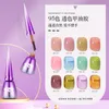 Nagellak 15 ml Zomer Pudding Gel Nagellak Transparante Jelly Polish Top Coat Soak Off UV Gel Art nagellak Semi Permanente 230715