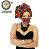 Vêtements ethniques couvre-chef africain chez les femmes accessoires de cheveux écharpe tête Turban dames chapeau Match impression masque S20H020216I