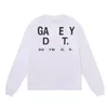 Sweat à capuche pour hommes et femmes Galeries American Trendy Brand Depts Designer Les manches longues en coton double gaze de base sont unisexes amples et