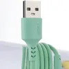 3 in 1 액체 실리콘 케이블 1.2m 멀티 컬러 USB 빠른 충전 케이블 유형 C Xiaomi Samsung Huawei 전화 용 Android Charger Cord