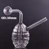 Conception Unique Antichar Grenade Brûleur À Huile Bong Épais Dab Rig Fumer Tuyau D'eau Cendrier Attrape-Cendres Narguilé Heady Mi Avec Tuyau De Brûleur À Huile De Grande Taille