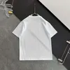 Мужская дизайнерская футболка бренда мода роскошная черная буква рубашка печатная рубашка вышивая футболка с коротки