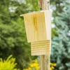 Otros suministros de jardín Casas grandes para murciélagos al aire libre Cajas de madera maciza Refugio de casa atornillado sin tratar resistente a la intemperie para ventana Hogar 230715