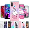 För Huawei P Smart 2020 Case Soft TPU Silicon Back Phone Cover på Psmart Pot-LX1A 6.21 "CAPA-stötfångare skyddande Coque