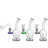 Bang en verre Narguilé Dab Rig Pipe à eau 14mm Femme Dabs Fumer Narguilé Heady Mini Bubblers Recycler Plates-formes pétrolières avec des tuyaux de brûleur à mazout en verre mâle