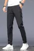 Мужские брюки с открытым спинкой летние тонкие повседневные мужчины 4 цвета классический стиль модный бизнес, бизнес, подойдет прямой хлопок твердый цвет