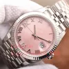 EW Factory 36mm PINK Diamond Dial Mens Automatic Cal.3235 Watch Men ouro rosa Aço Jubileu Pulseira Data Eta 126233 Flauta Bezel Relógios Mecânicos