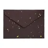 Gift Wrap 20pcs/pack Special Paper Retro Gold Dots Western Triangle Envelope C6 For Wedding Invitation