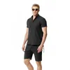 Mens Tracksuits Summer Fashion Cotton Linen Beach Tshirt Shorts Sets Thin Soft Slim Fit Sports Men Clothing Suits for 230715