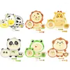 Dinnerware Sets 5pcs/set Bamboo Fiber Children's Tableware Set Home Lovely Cartoon Baby Supplementary Plate Mother And Shop Gift