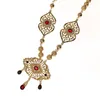 Łańcuchy biżuterii ślubnej arabskiej marokańska metalowa klatka piersiowa i ramiona naszyjniki szlafropowe prezenty ślubne