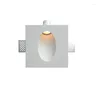 Lampada da parete GU10 Gypsum 3W LED da incasso per scale Luce notturna Illuminazione per gradini Soggiorno Corridoio Sfondo Decor Gesso 110V 220V