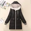 Women's Trench Coats 2023 Winter Jacket Women Parka Fashion Long Coat Hooded Parkas Loose Warm Snow Wear Cotton Padded Clothes