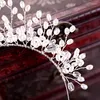 Pinces à cheveux mode argent couleur cristal bandeau perle bandeau mariage mariée accessoires femmes diadème et couronnes bijoux faits à la main