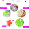 Diamond Painting 8pcs DIY Coaster Beach Love Heart Scenery Drink Cup Art Coasters Crafts Kits 230715