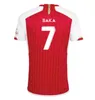 SAKA Soccer Jerseys G. Jesus Odegaard Rice Havertz 23 24 Gunners Martinelli Smith Rowe Nketiah Zinchenko Saliba Trossard Chemise de football Hommes Enfants Ensembles Kit