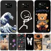 For Xiaomi Poco X3 PRO NFC Case Phone Back Cover POCOPHONE Silicon Black Tpu Dog Cat Flower Pattern