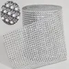 Rotolo da 10 yard 4 75 24 righe maglia diamantata artificiale metri avvolgere nastro di strass finiture in cristallo avvolgere nastro scintillante bling matrimonio De265F