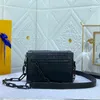 Designer Bag Mens and Womens Mini Leather Box Bag mode Portable Tygväska tryckt präglad axelväska #44735
