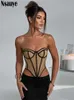 Canotte da donna Camis Nsauye Senza spalline Party Off Shoulder Women Tube Corsetto estivo Y2K Crop Top Skinny Fashion 2023 Sexy Club Mini Tank Backless 230715