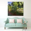 Handmade Canvas Art The Japanese Bridge Water Lily Pond Claude Monet Painting Impressionist Landscape Artwork Bathroom Decor