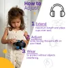 Outros Brinquedos Kid Ear Protection Baby Noise Earmuffs Redução de Ruído Ear Defenders earmuff para crianças Ajustável nrr 25db Safety 230715