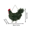 装飾的な花クリスマスドアリース30cm雄鶏の形をした装飾のための季節の手作りの壁の装飾品