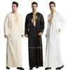 Islamische Kleidung Männer Muslim Robe Arabisch Thobe Ramadan Kostüme Arabisch Pakistan Saudi-Arabien Abaya Dubai Volle Hülse Kaftan Jubba261R