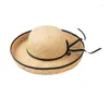 Chapeaux à large bord roi blé femmes soleil raphia attache noeud papillon à la main dôme sertissage 2023 été parasol décontracté plage voyage casquette chapeau de paille