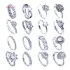 Band Ringen Fabriek Directe Verkoop fijne sieraden ringen wit vergulde S925 zilveren dames bruiloft diamant moissanite eternity ring voor meisjes