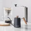 1 bouilloire à café en acier inoxydable 304 avec couvercle, outil de fabrication de café, 350 ml/12 oz, 600 ml/20 oz petit col de cygne pour bouilloire à café