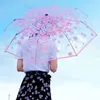 Umbrellas Transparent Automatic Open Close Fold Windproof Umbrella For Travel Women Sun Rain Auto Compact Style Men