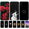 Capa de telefone para iphone X XS XR Silicone macio Xs Max Coque Etui Bumper Back Full 360 Protective Shell