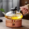 1pc Teapot Borosilicate Glass Gift Set Removable Loose Kettle Strainer Teapot Coffee Cup Coffee Servers