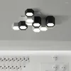 Żyrandole nowoczesne design Lampa żyrandola do salonu sypialnia kuchnia Sala LED Black White Geometryczne połączenie oświetleniowe