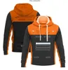 Erkek Hoodies Sweatshirts MCL F1 Takımı Kısa kollu yarış fan Hoodie Mavi Sürücü Tema Anı Hoodie Körfez Yağı Marka Yaz