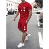 Männer Trainingsanzüge Sommer Anzug Mode Straße Kurze Hemd Shorts Casual Bequeme Kleidung Jogging Training 2-teiliges Set