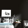 Wallpapers Fashion Solid Color Black Matte Wallpaper Plain Clothing Store Bedroom Club Bar Mural