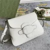 Designer Luxury Messenger Bag Double Shoulder Bag G 648934 Calf Leather White Black New Women Bästa kvalitetsstorlek 23.5x17.5x5cm