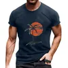 Men's T Shirts Big And Tall Full For Men Vacation 3d Digital Printing Loose Fit Shirt