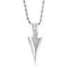 Pendant Necklaces Hip Hop Arrow High Quality Shiny Stainless Steel Necklace Men's Ninja Cool Boy Accessories