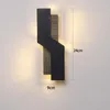 Candeeiro de parede moderno LED acrílico simples candeeiro de quarto sala de estar cabeceira escada nórdico decoração para casa luzes de onda interior