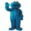 Niebieski Cookie Monster Mascot Costume Fancy Dress Dorosły Rozmiar Halloween Costumes306t