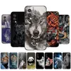Para OnePlus Nord 2 5G Case Back Cover One Plus Phone Coves For Nord2 Black Tpu Case Lion Wolf Tiger Dragon
