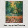 Canvas Wall Art Underväxten i skogen i Saint-Germain Claude Monet målar handgjorda oljekonstverk moderna studiodekor